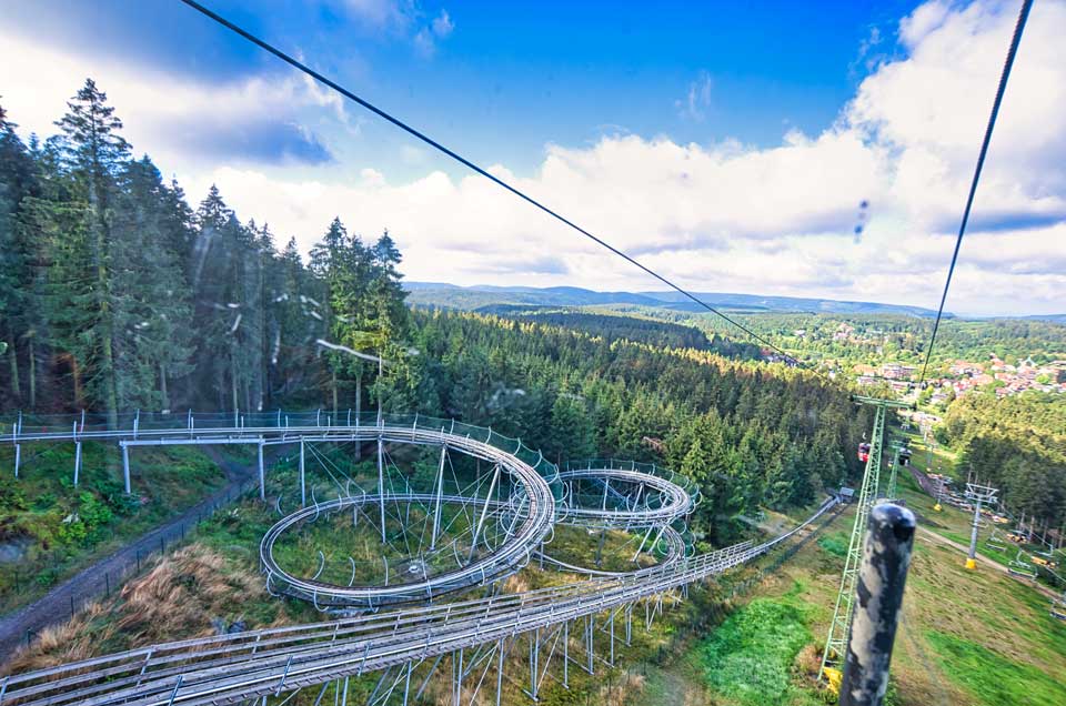 Die Sommerrodelbahn am Bocksberg